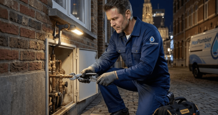 intervention de nuit Plombier 24h Anvers