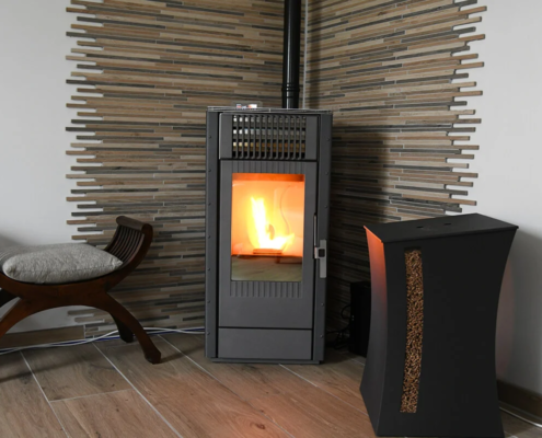 poele-granules-moderne-salon