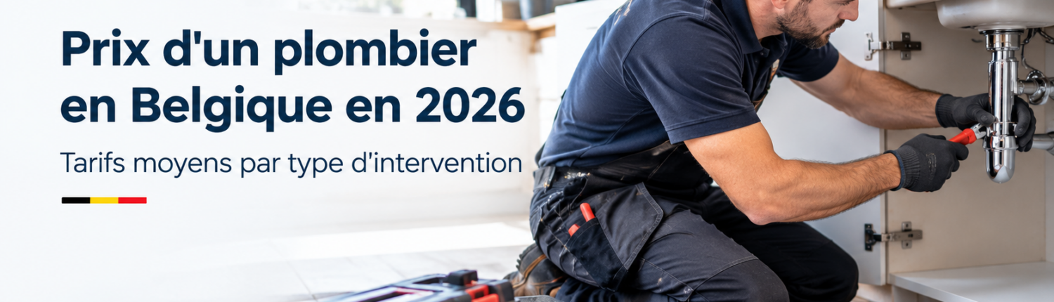 Tarifs plombier en Belgique 2026