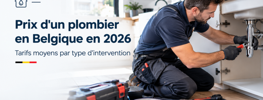 Tarifs plombier en Belgique 2026